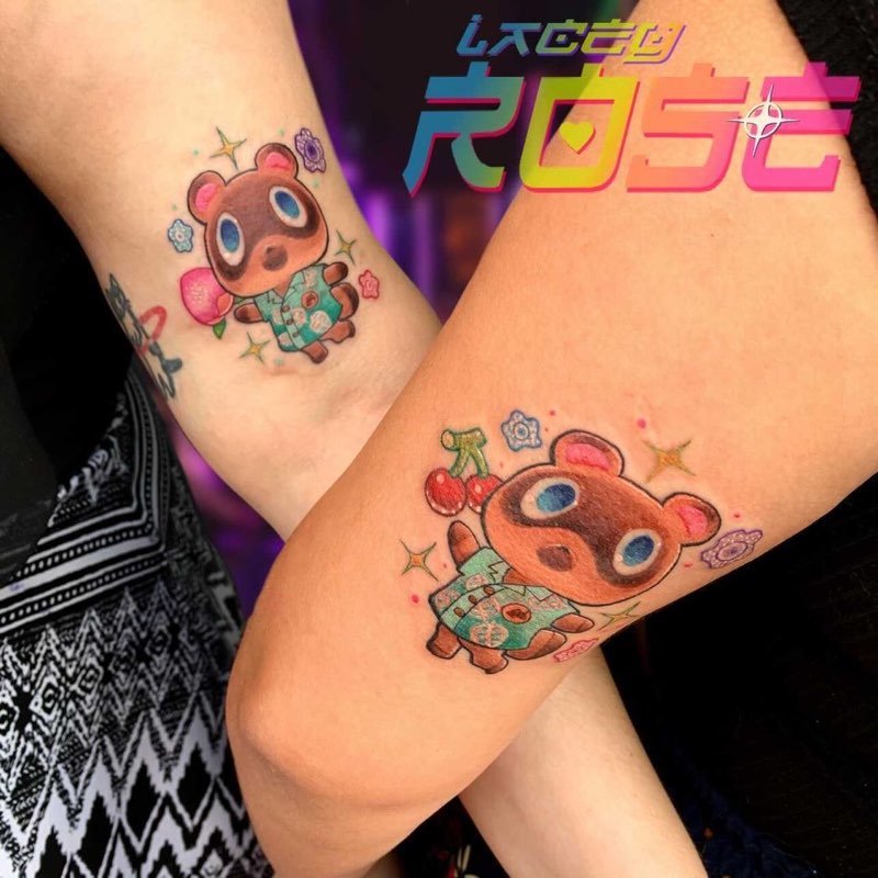 Matching tattoos by Lacey at Hart &amp; Huntington Tattoo Co.