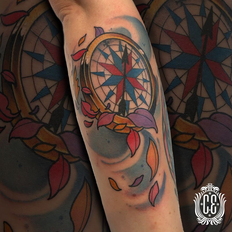 Neotraditional tattoo by Chris X Edge