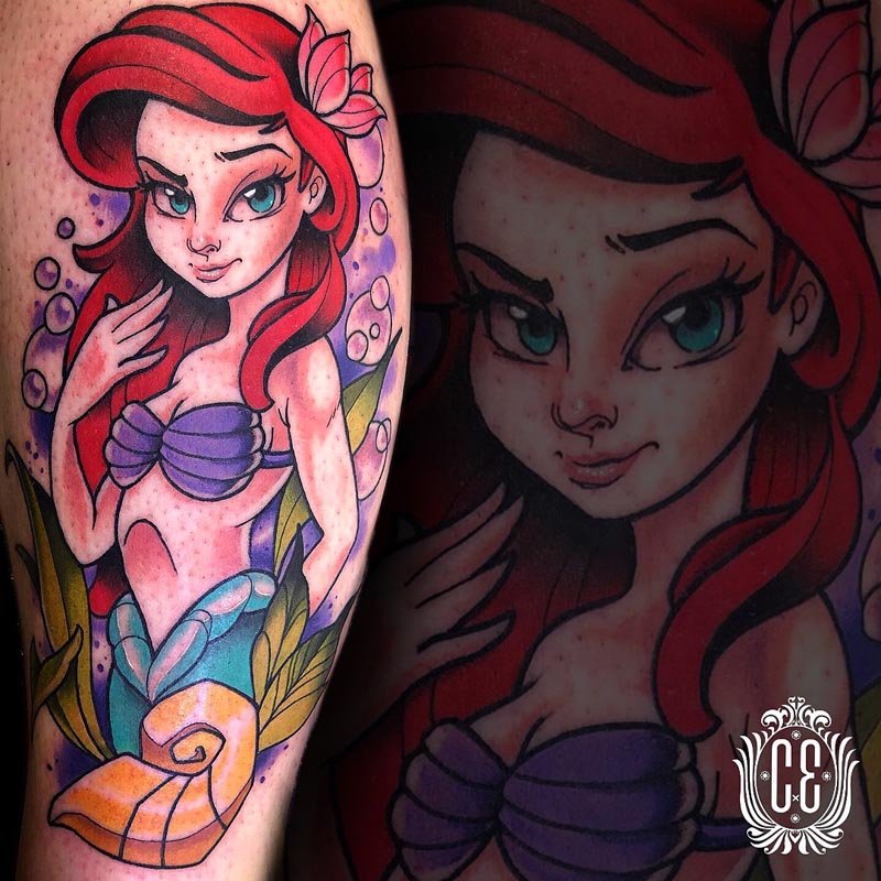Anime tattoos by Chris Edge