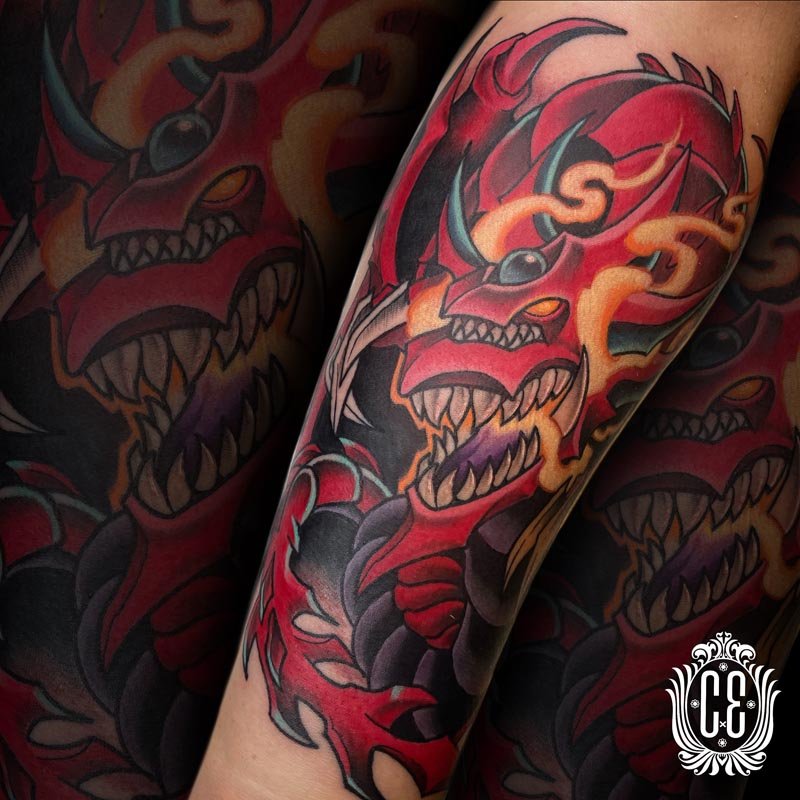 Anime tattoos by Chris Edge