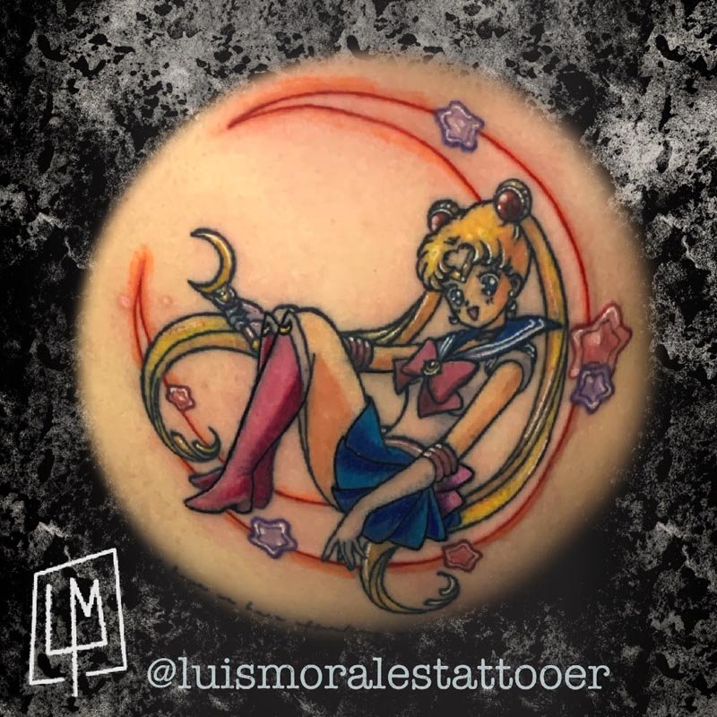 Anime tattoos by Luis Morales