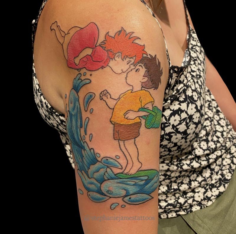 Anime tattoos by Stephanie James