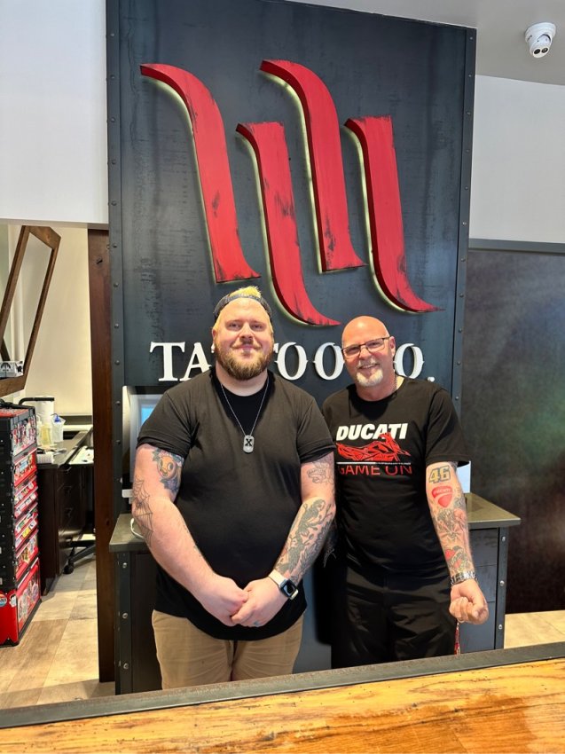 Ducati Dave with Chris X Edge at Hart &amp; Huntington Tattoo Co. Orlando