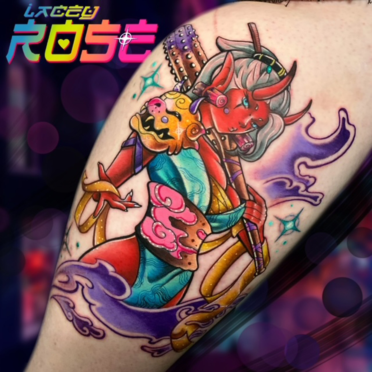 Anime, Color, Illustrative tattoo by Orlando Tattoo Artist - Lacey Rose