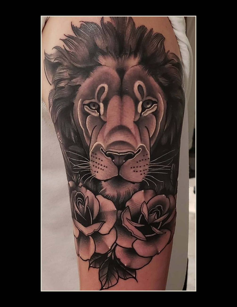 Neotraditional, Black and Gray, Flower, Animal tattoo by Orlando Tattoo  Artist - Jimmy Rogers