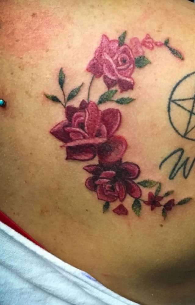 Flower, Color tattoo by Orlando Tattoo Artist - Arianna Marotta